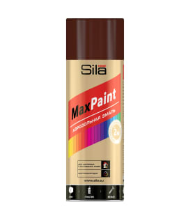 Аэрозольная краска Sila HOME Max Paint коричневая